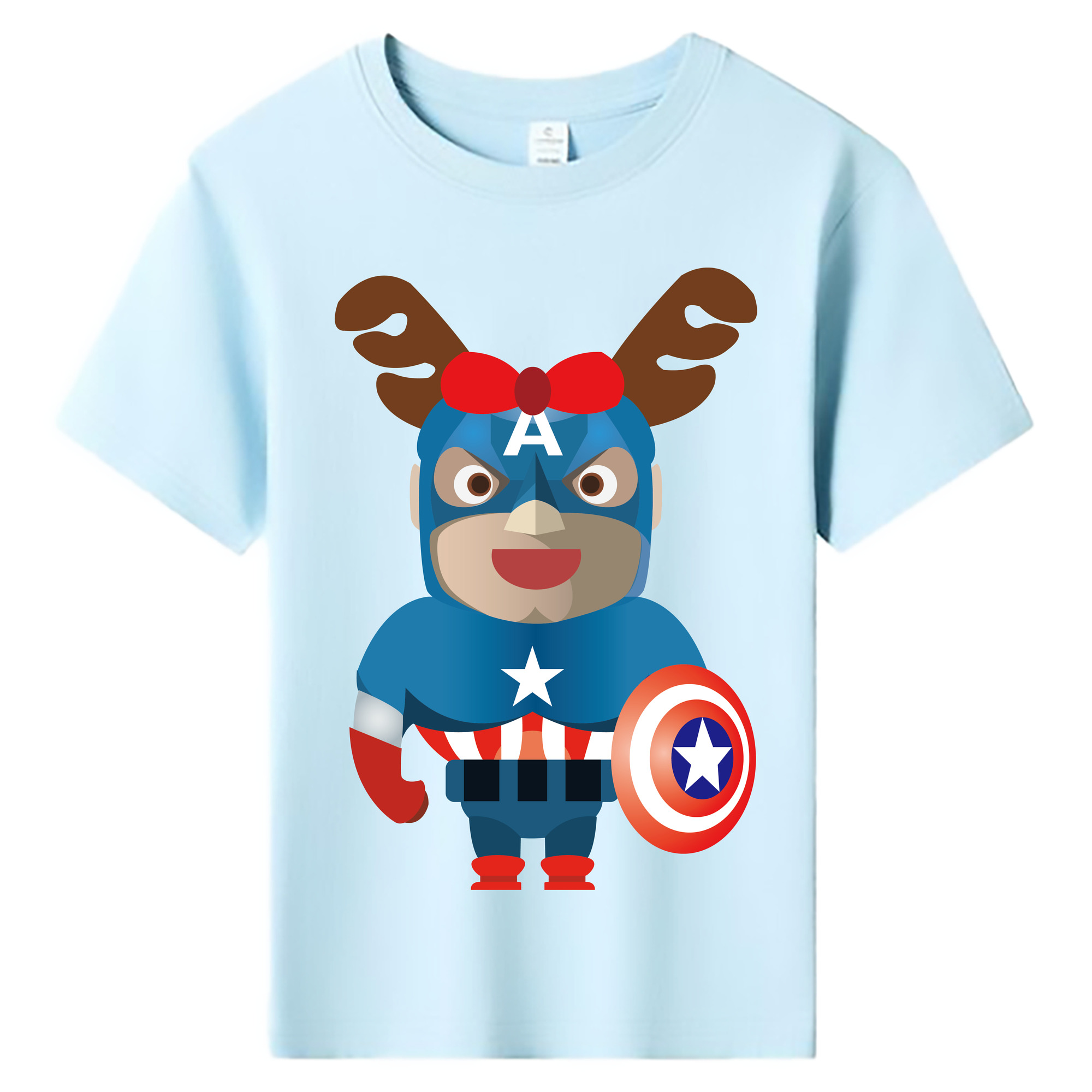 （画像用） アベンジャーズ The Avengers 綿100％キッズTシャツ（フロントプリント）
